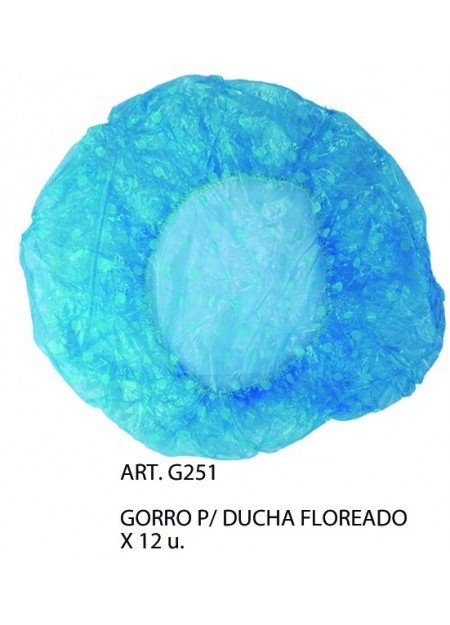 GORRO P/ DUCHA FLOREADO x12