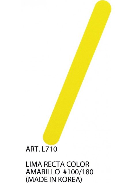 LIMA RECTA COLOR AMARILLO *100/180|MADE IN KOREA|