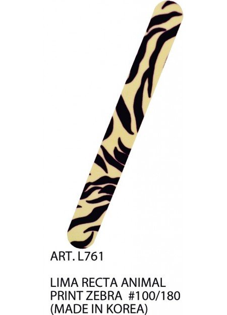 LIMA RECTA ANIMAL PRINT ZEBRA *100/180|MADE IN KOREA|    "NEW"