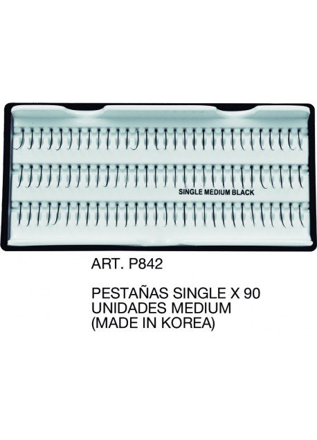 PESTANAS SINGLE X 90 UNIDADES MEDIUM|MADE IN KOREA|