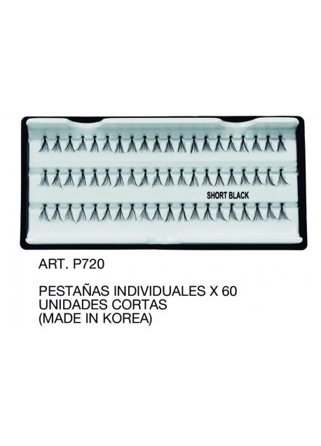 PESTANAS INDIVIDUALES X 60 UNIDADES CORTAS|MADE IN KOREA|