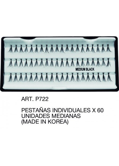 PESTANAS INDIVIDUALES X 60 UNIDADES MEDIANAS|MADE IN KOREA|