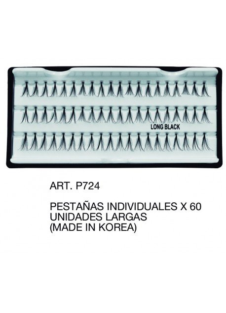 PESTANAS INDIVIDUALES X 60 UNIDADES LARGAS|MADE IN KOREA|