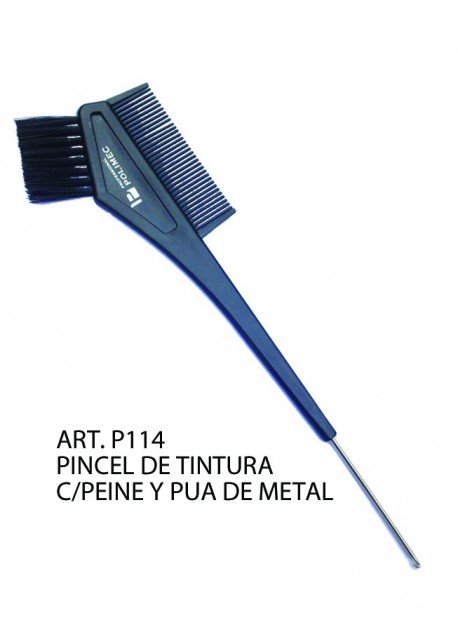 PINCEL DE TINTURA C/PEINE Y PUA DE METAL