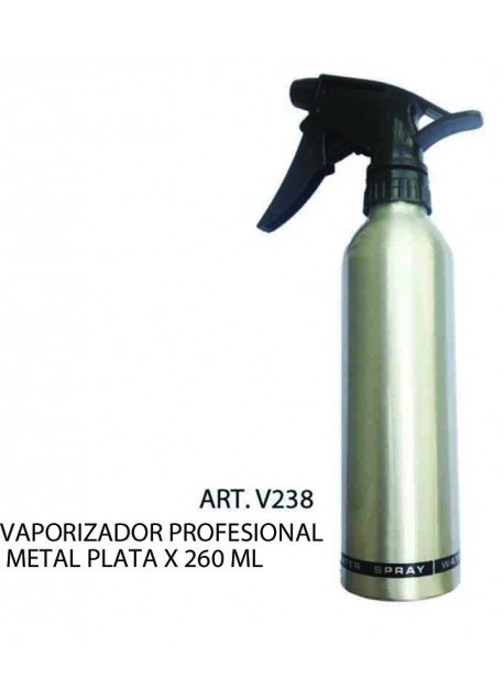 VAPORIZADOR PROFESIONAL METAL PLATA  x 260 ML