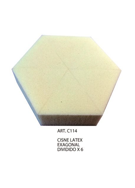 CISNE LATEX EXAGONAL DIVIDIDO X 6