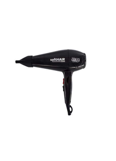 SECADOR GI&GI PROFESSIONAL SOFT HAIR 2200 WATTS  NEGRO MADE IN ITALY